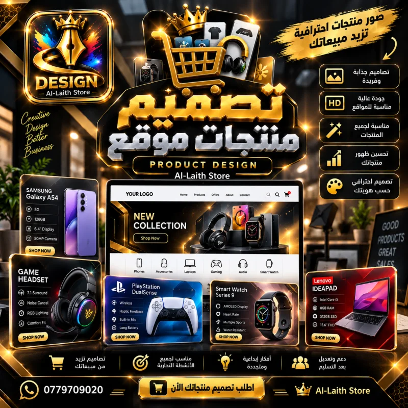تصميم منتجات موقع