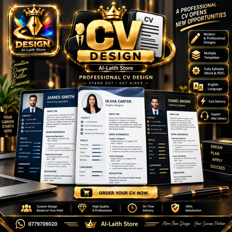 تصميم CV باللغة الإنجليزية